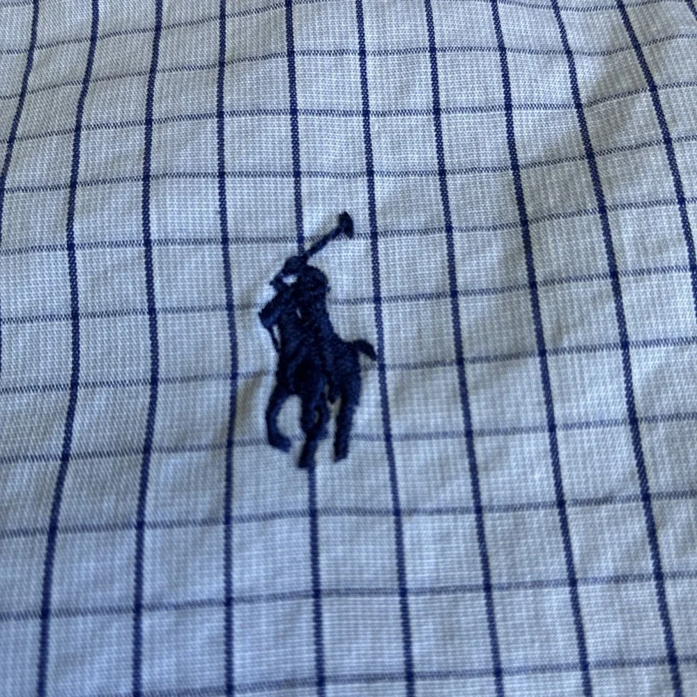 Vintage Polo Ralph Lauren Andrew Button Up Shirt Men's L‎ 16.5 34/35 Blue